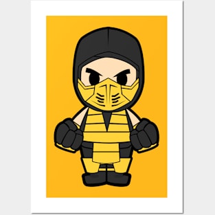 Scorpion Mortal Kombat Chibi Posters and Art